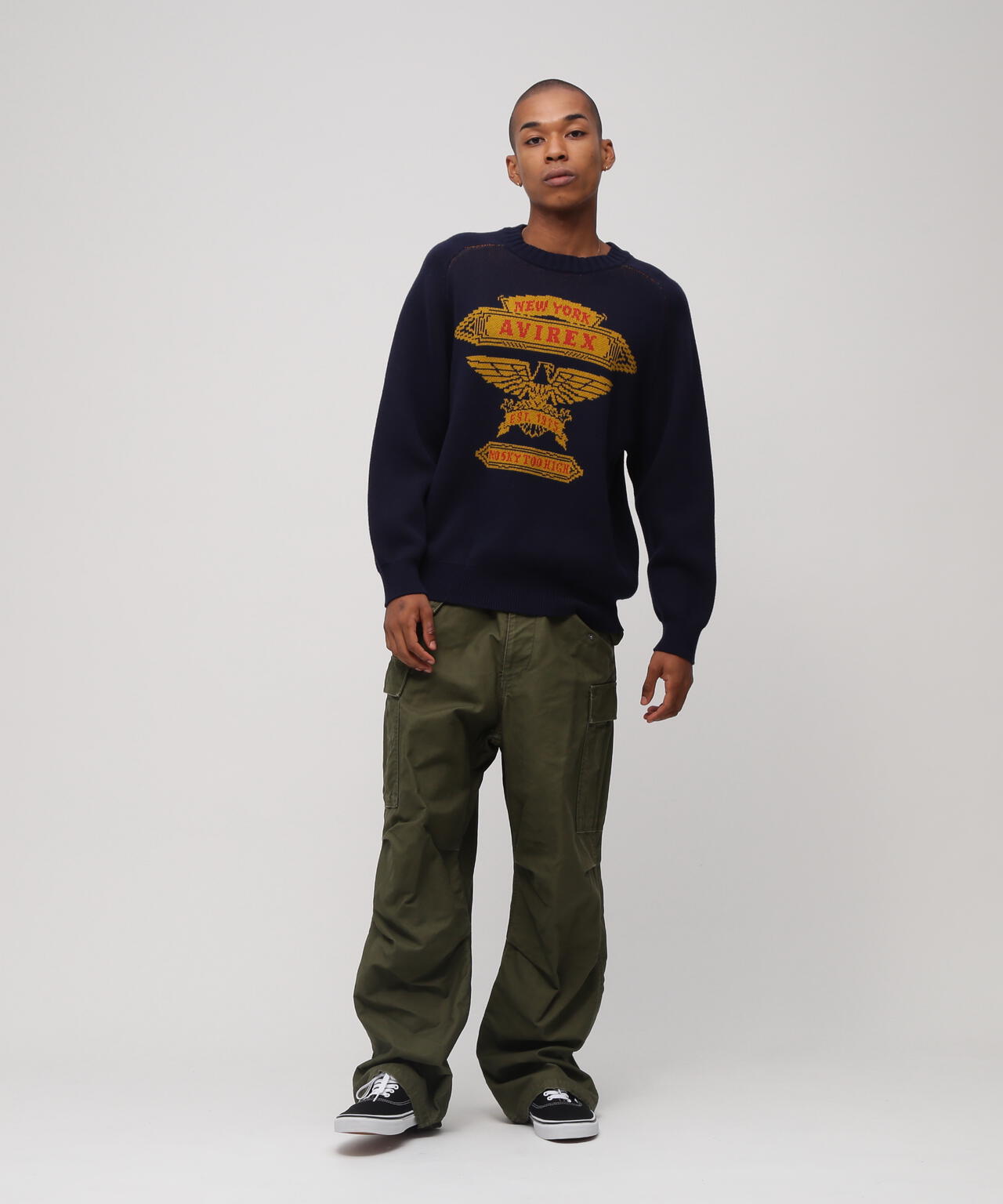 FREEDOM SLEEVE COTTON KNIT EAGLES