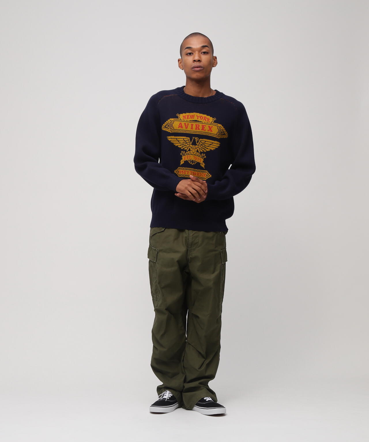 FREEDOM SLEEVE COTTON KNIT EAGLES