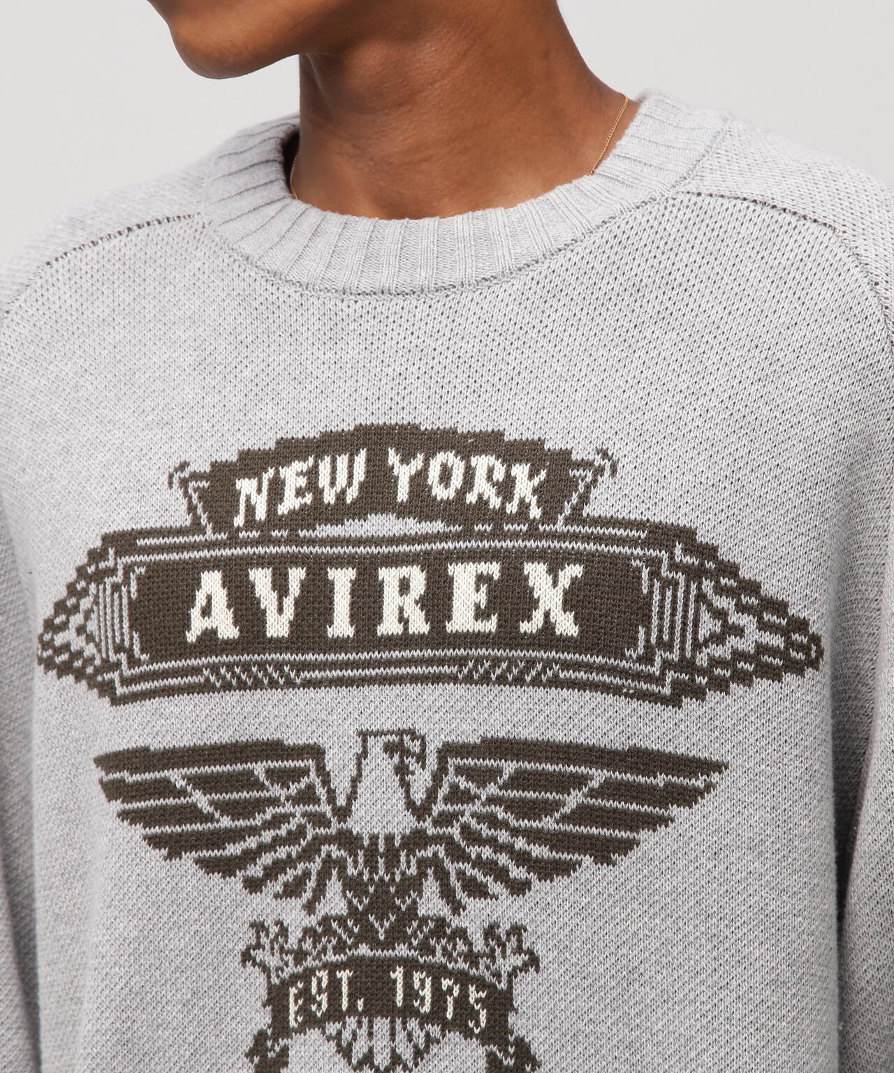 FREEDOM SLEEVE COTTON KNIT EAGLES | AVIREX（アヴィレックス