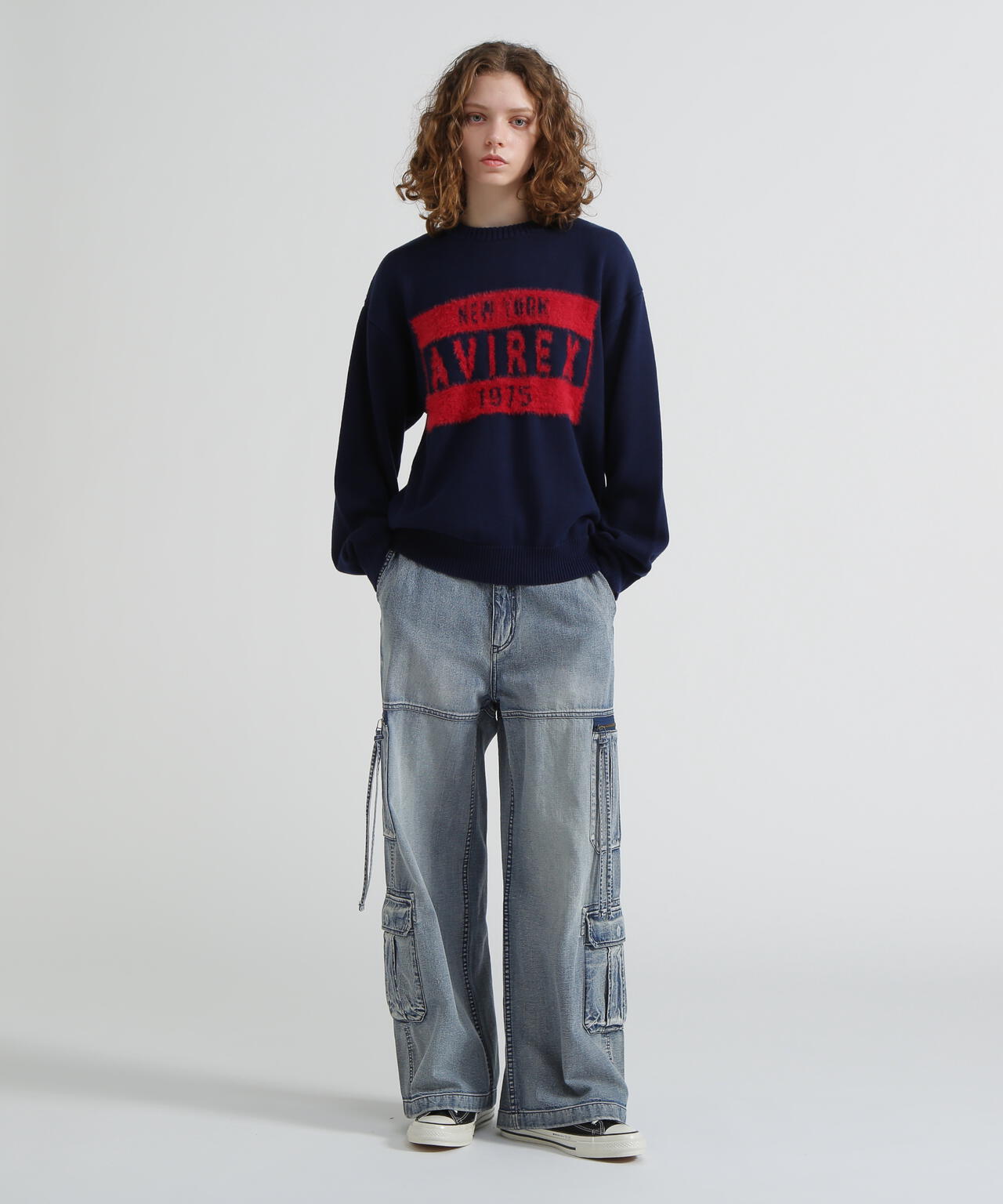 直営店限定》LOGO SHAGGY TOPS/ロゴシャギートップス | AVIREX