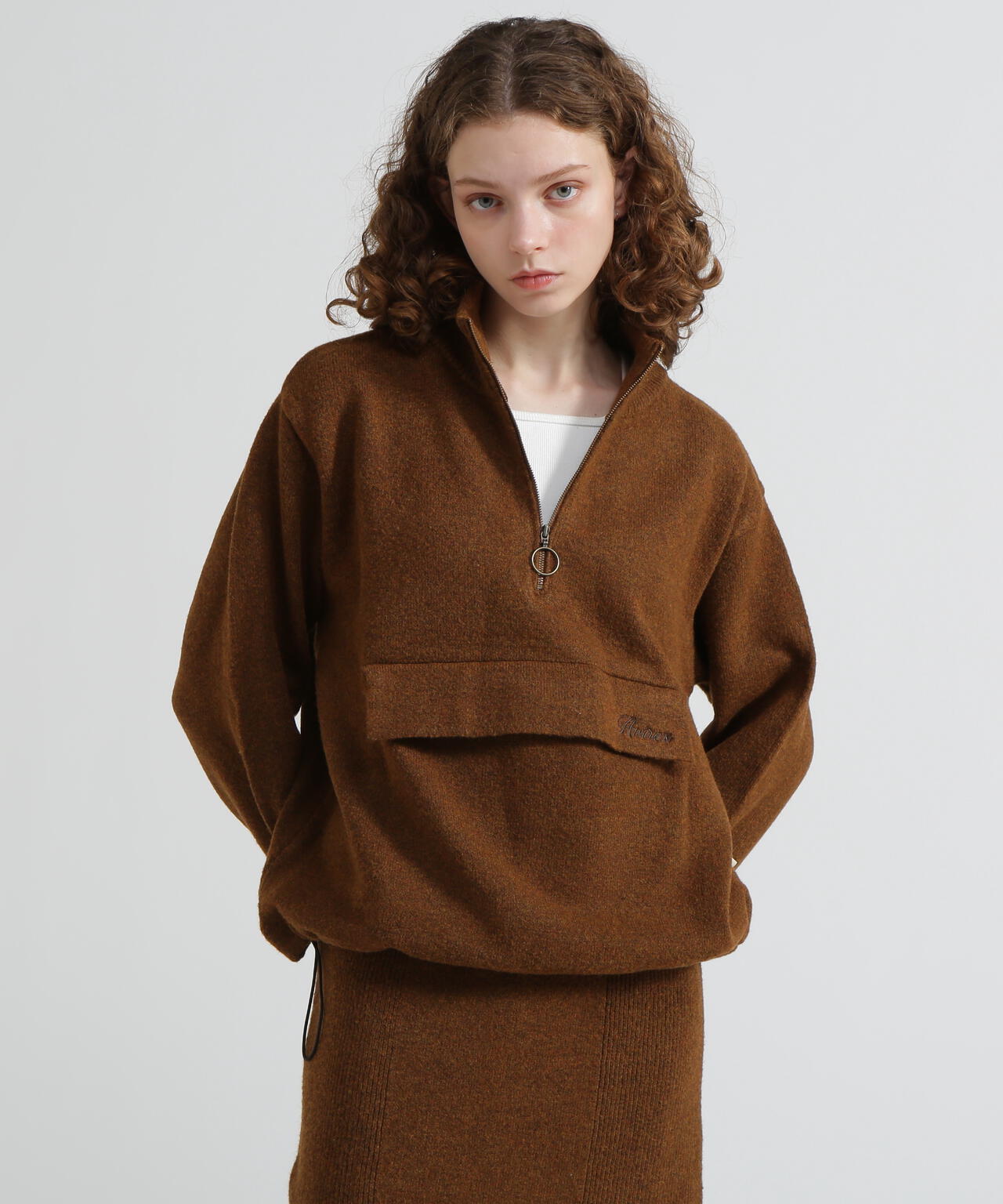 直営店限定》SHAGGY STAND PULLOVER KNIT/シャギーニット | AVIREX