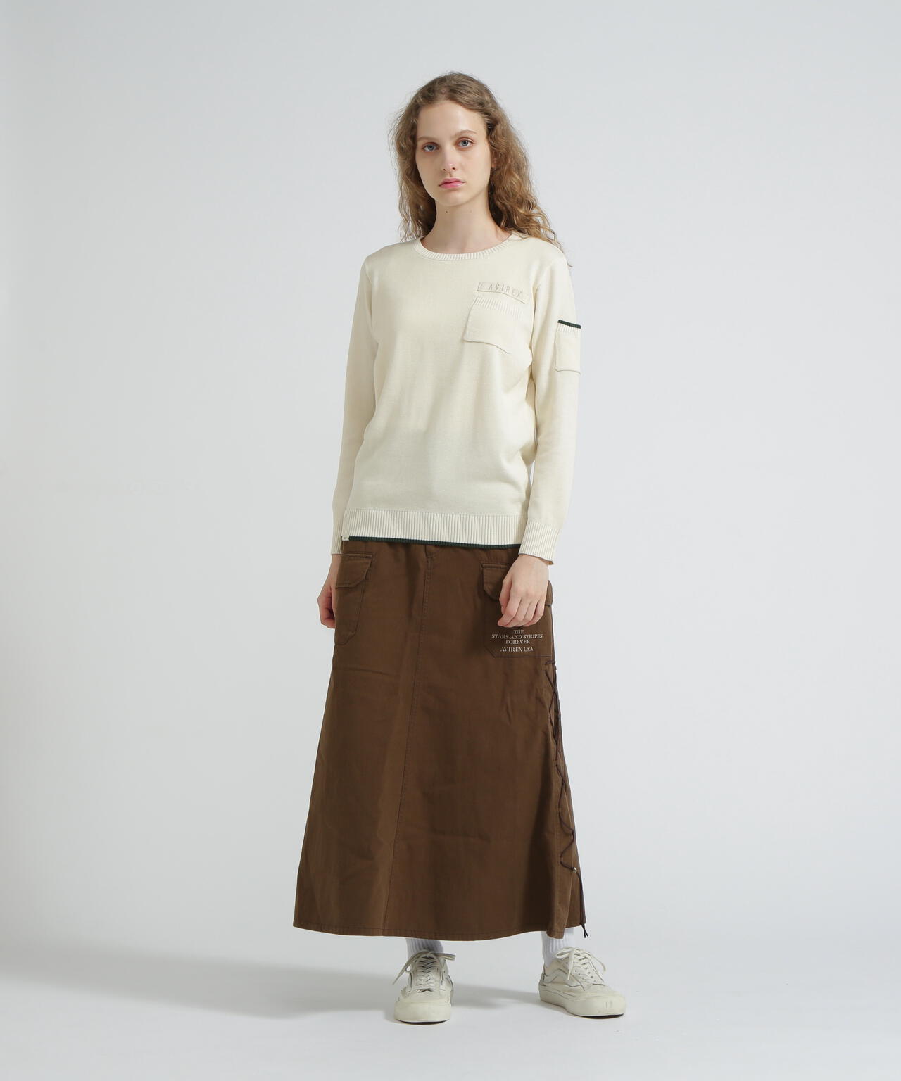 トップス *non*biri-- FATIGUE KNIT TOPS/ファティーグニットトップス | AVIREX