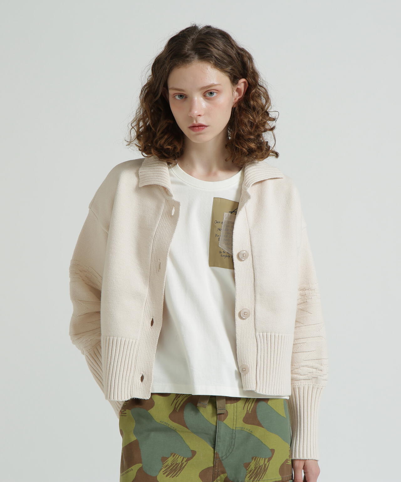 AVIREXカーディガン 厚手 AVIREX カーディガン 「WEB＆DEPOT限定」TACTICAL CARDIGAN