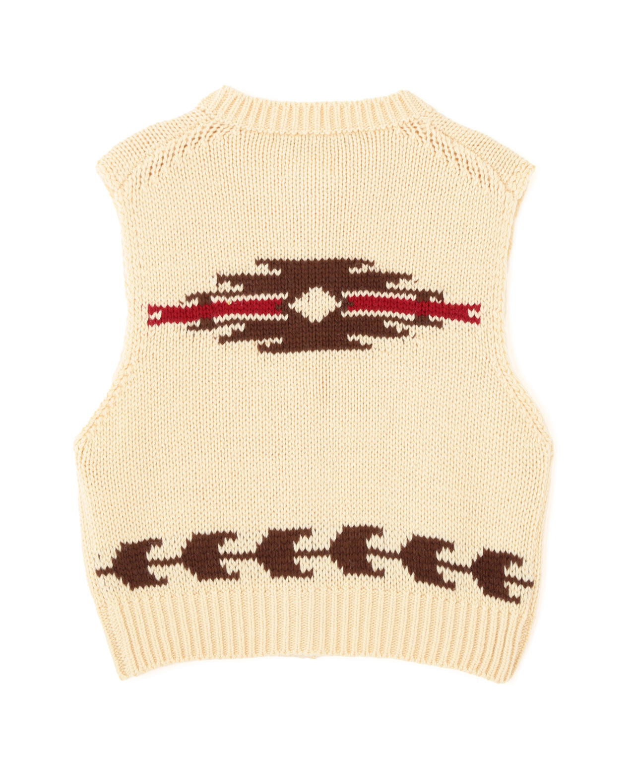 《WOMAN/直営店限定》PATTERN KINT VEST/パターンニットベスト