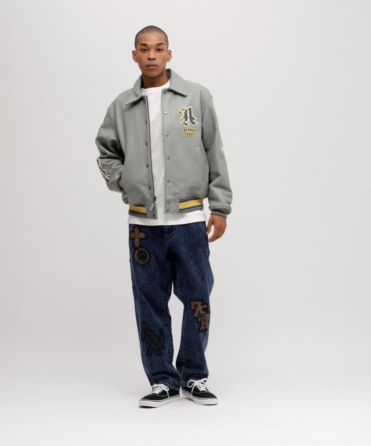 AVIREX 80's USA製 オリジナル VARSITY JACKET PICK!!! Vintage Leather Jacket Avirex Usa Varsity Big Logo