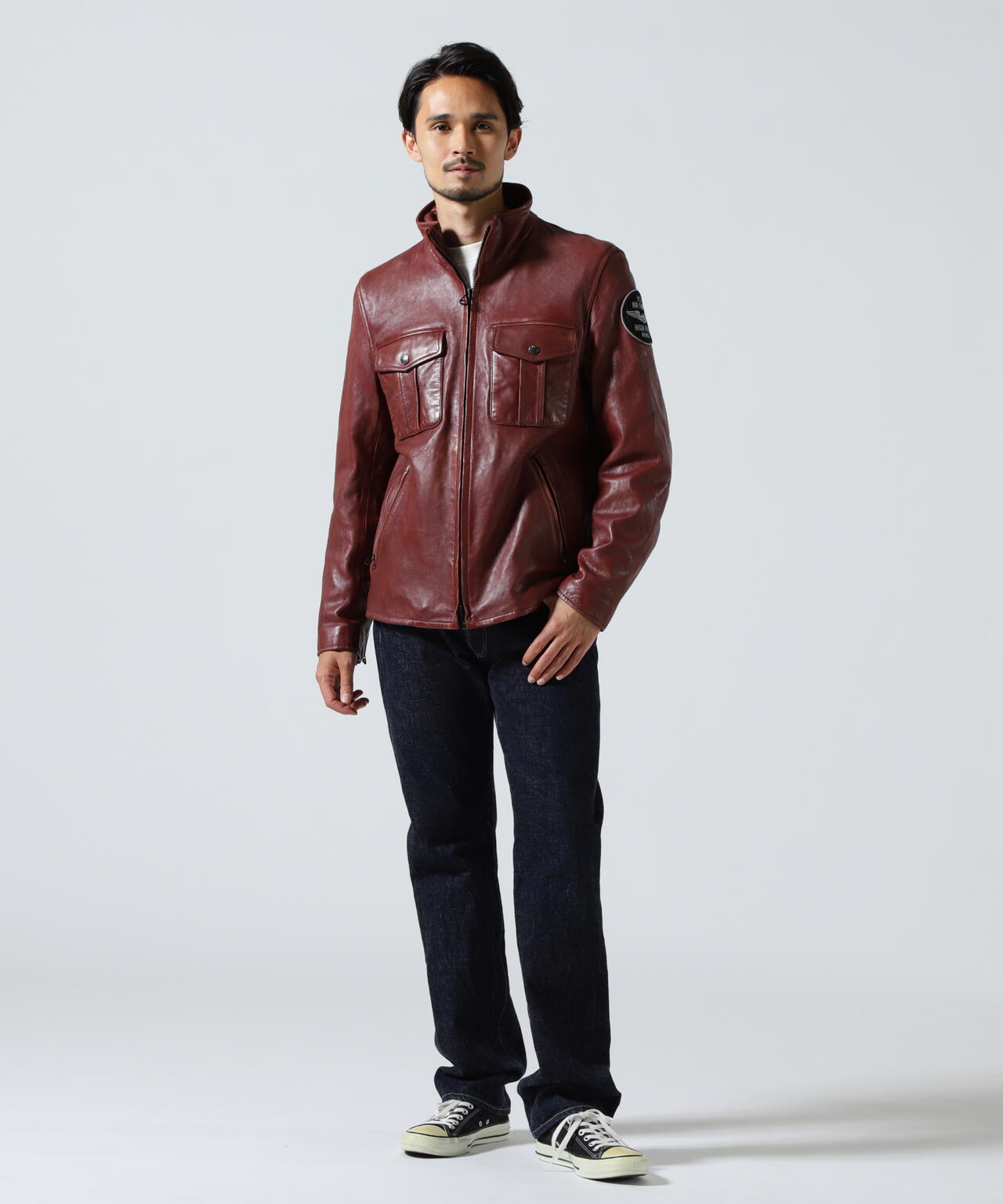 SHEEP SKIN STAND RIDERS JACKET