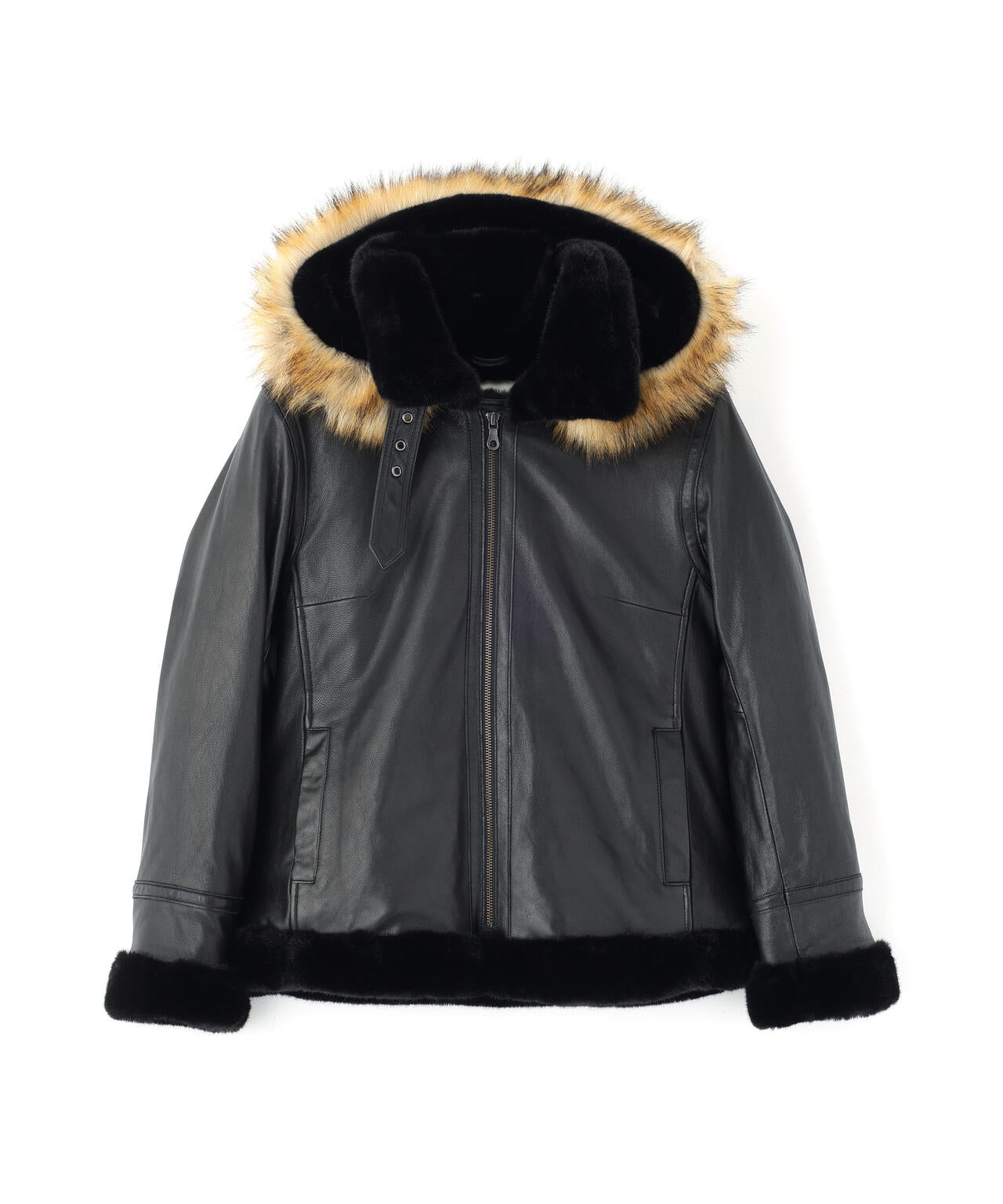 直営店限定》GOAT VEGE HOOD LEATHER JACKET | AVIREX（アヴィレックス