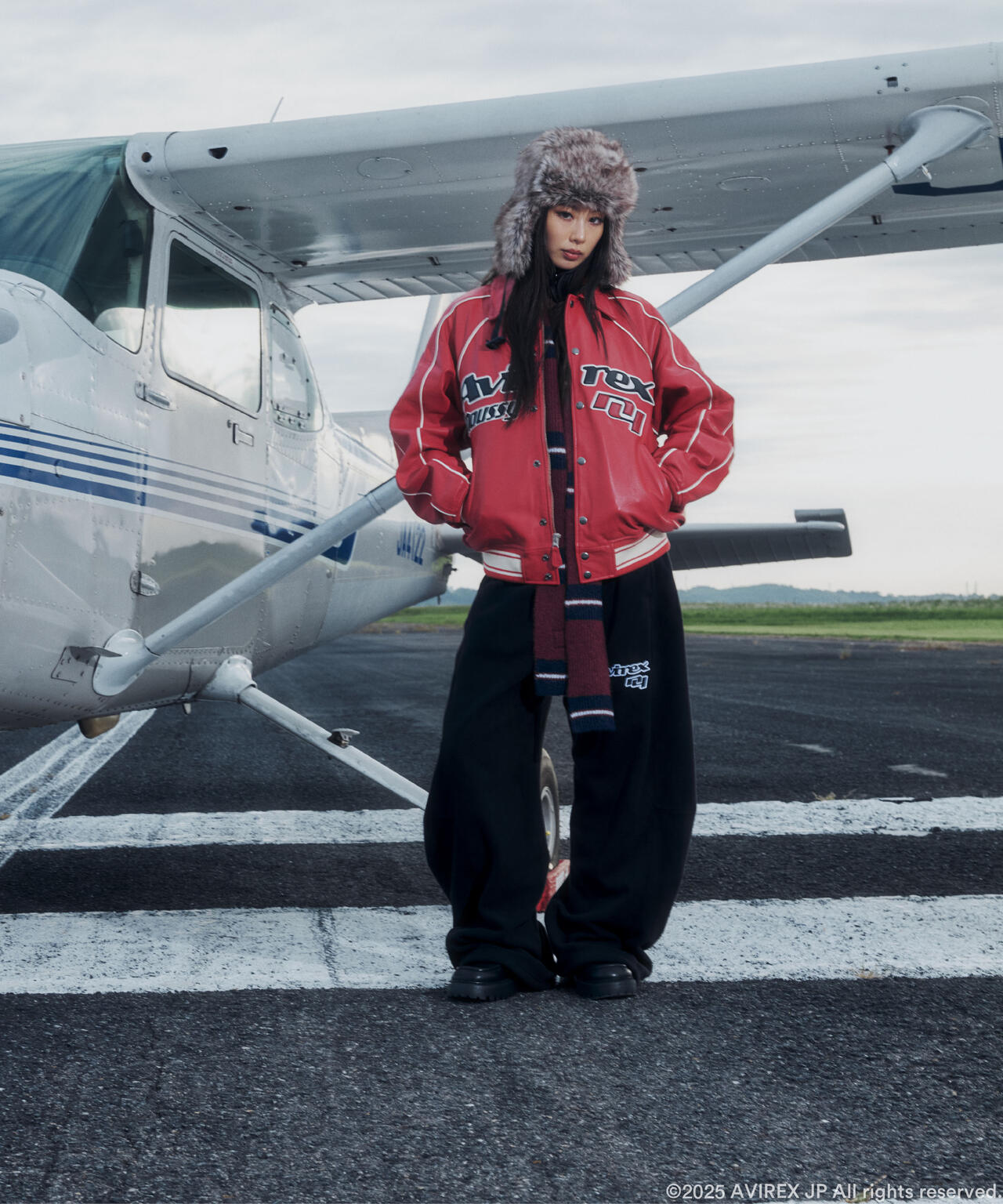 AVIREX×MOUSSY》LEATHER VARSITY JACKET | AVIREX（アヴィレックス