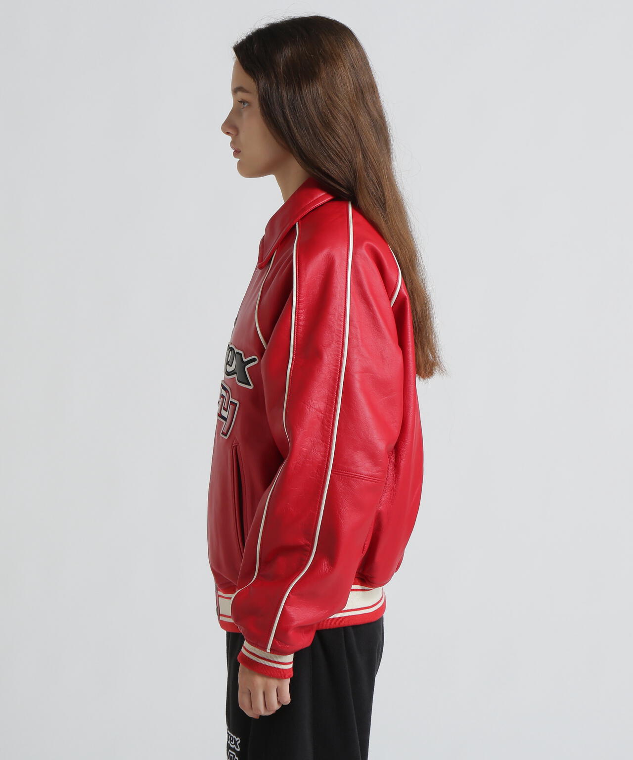 AVIREX×MOUSSY》LEATHER VARSITY JACKET | AVIREX（アヴィレックス