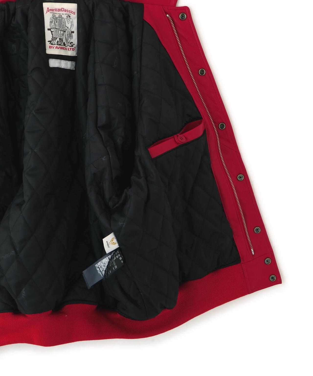 AVIREX×MOUSSY》LEATHER VARSITY JACKET | AVIREX（アヴィレックス