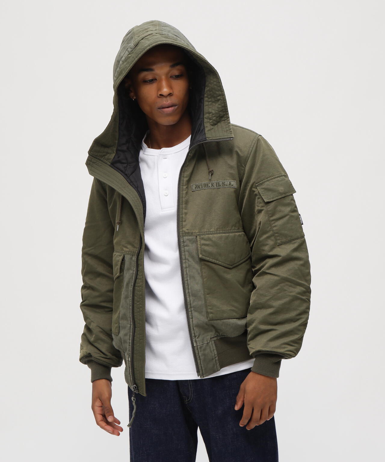 直営店限定》FADE HOOD JACKET | AVIREX（アヴィレックス） ｜【公式
