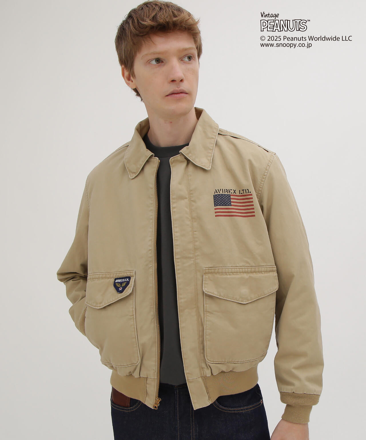 AVIREX × PEANUTS》COTTON A-2 ”FLYING ACE” | AVIREX（アヴィレックス