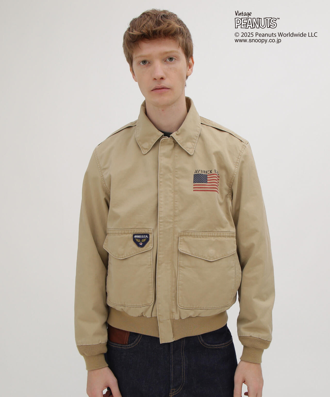 AVIREX × PEANUTS》COTTON A-2 ”FLYING ACE” | AVIREX（アヴィレックス