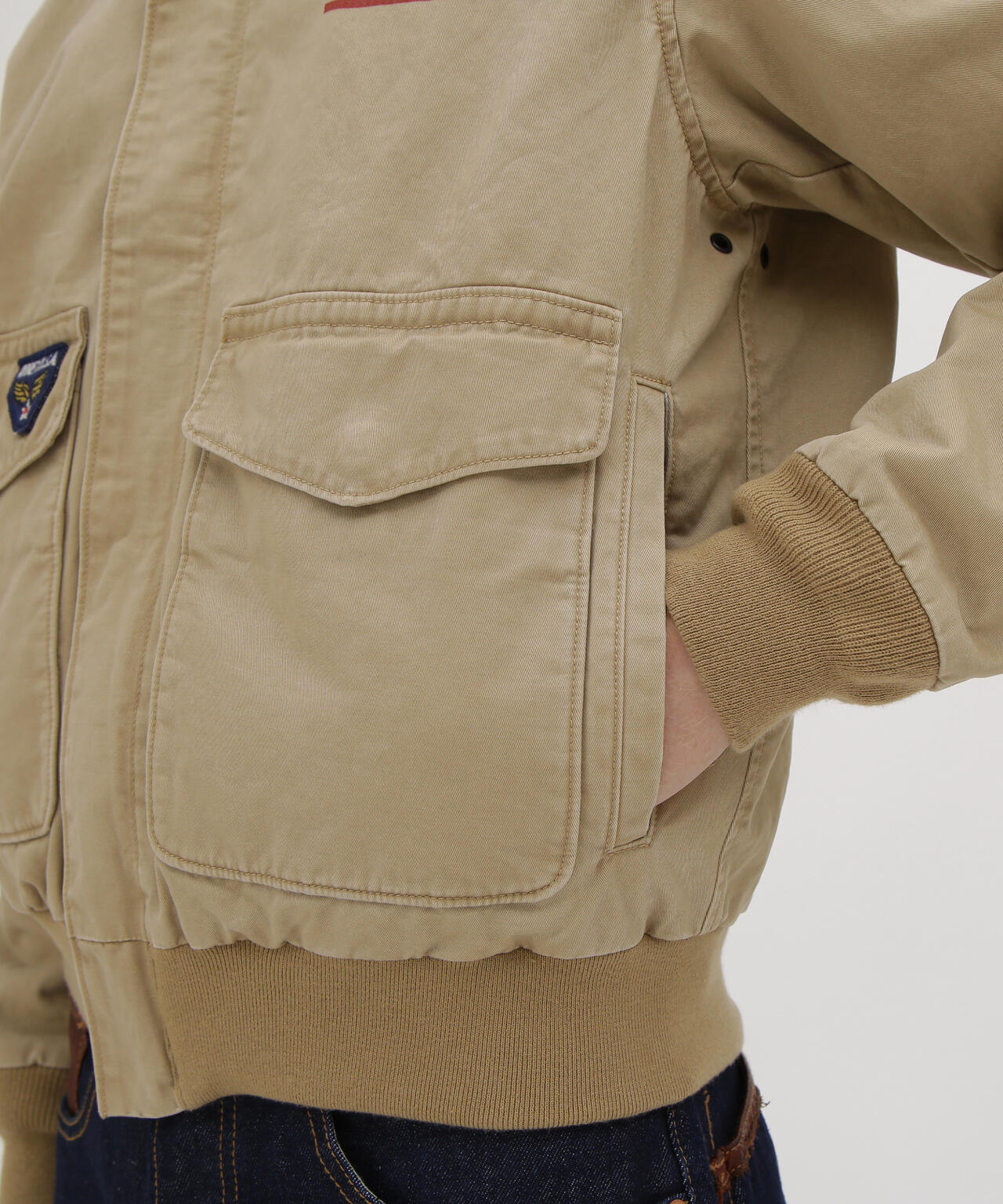 《AVIREX × PEANUTS》COTTON A-2 ”FLYING ACE”