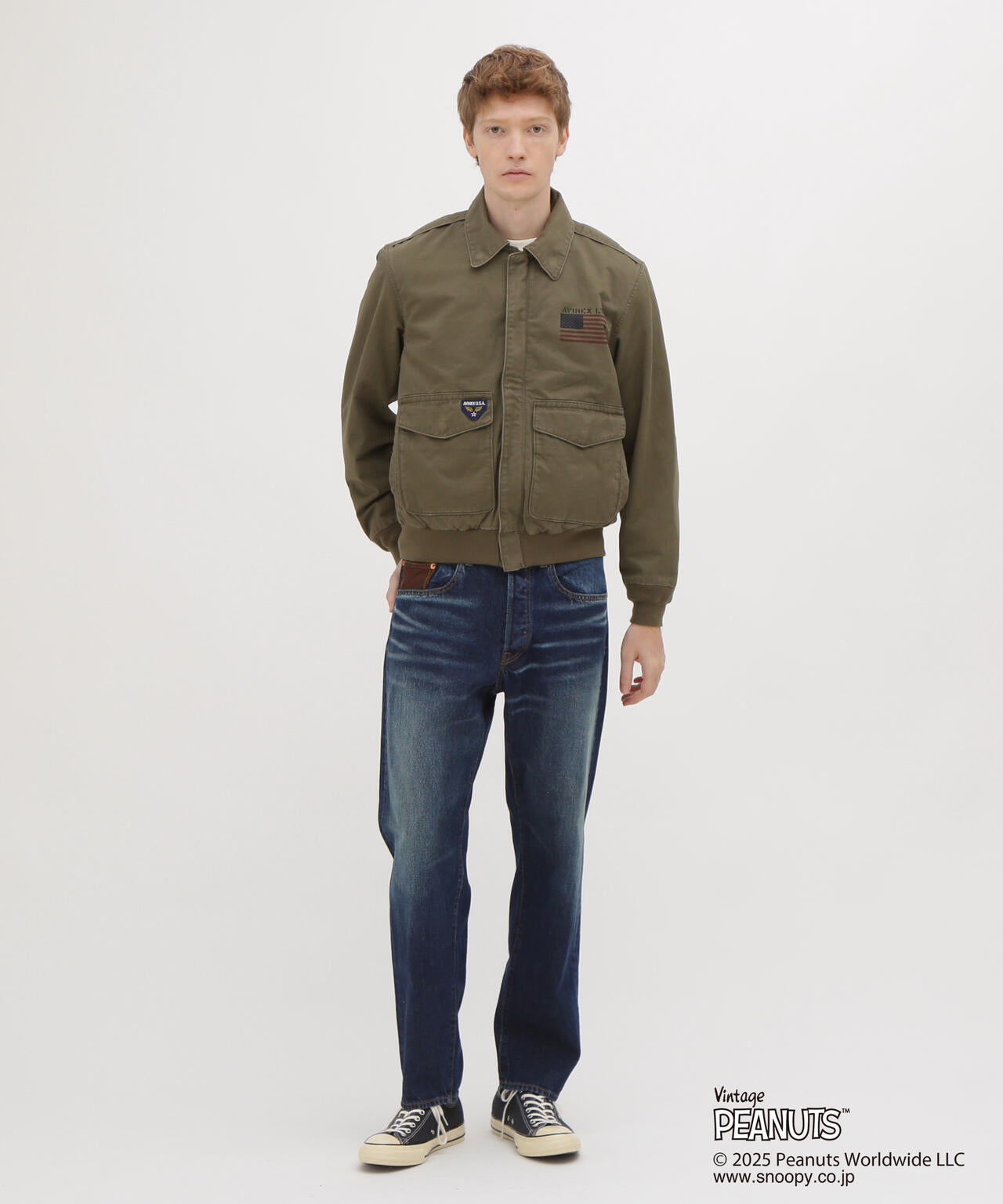 《AVIREX × PEANUTS》COTTON A-2 ”FLYING ACE”