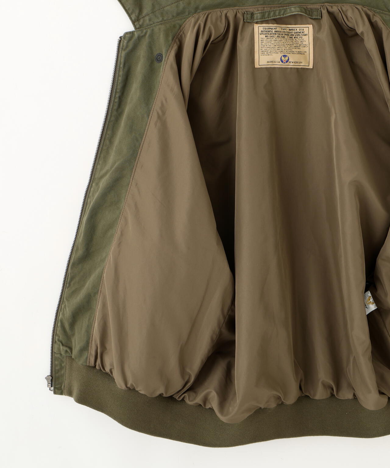 《AVIREX × PEANUTS》COTTON A-2 ”FLYING ACE”