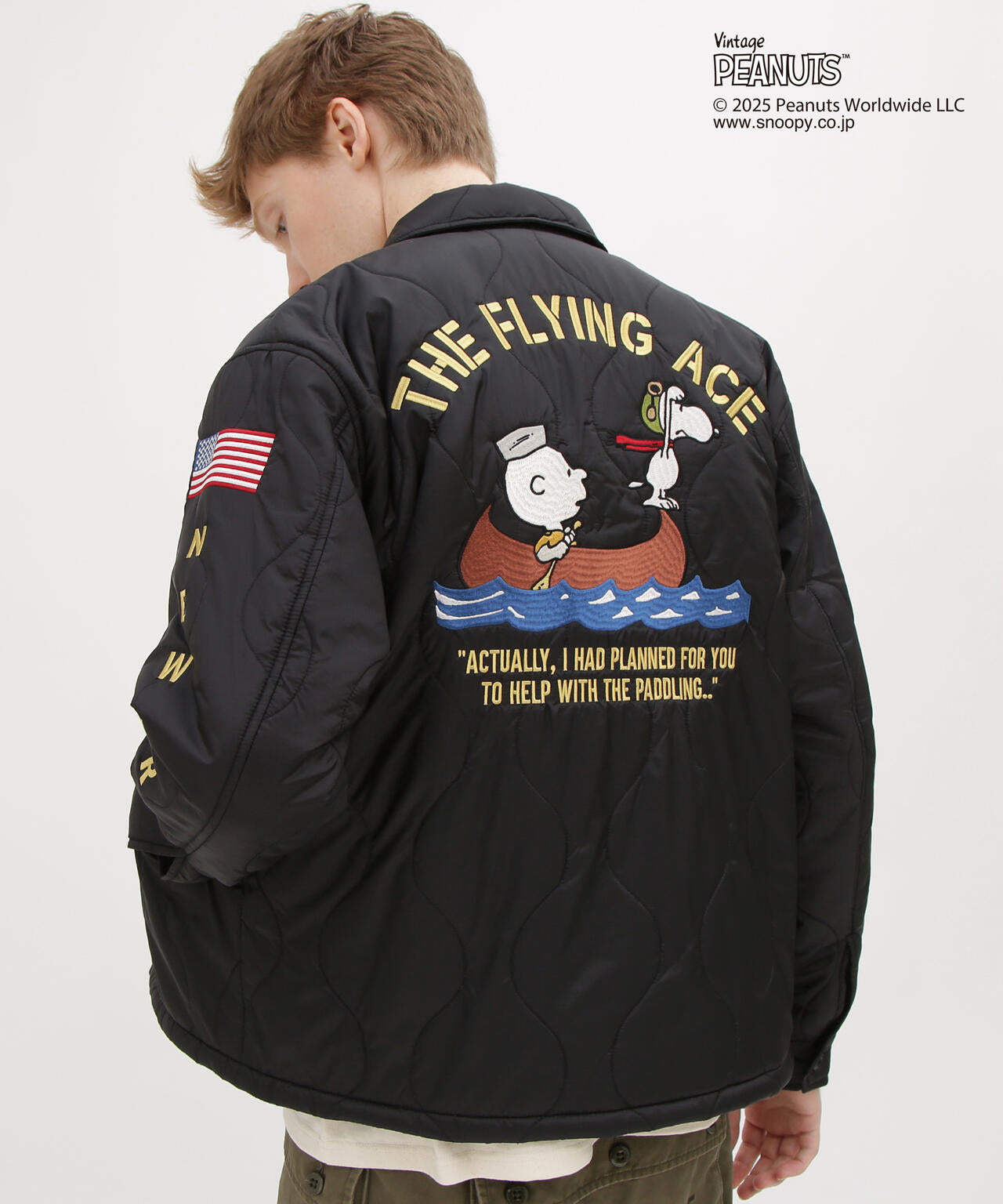 《AVIREX × PEANUTS》QUILTING JACKET ”FLYING ACE”