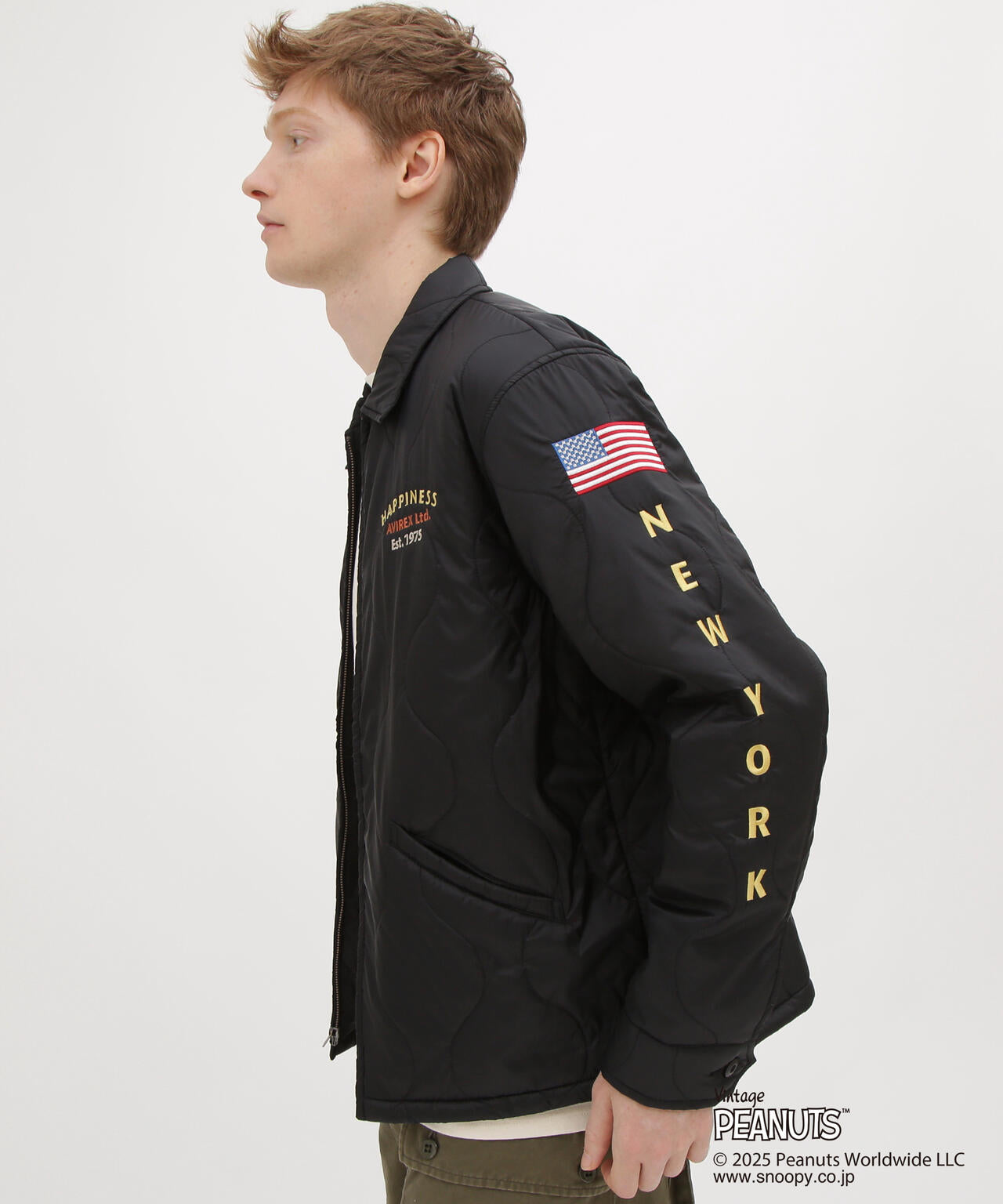 《AVIREX × PEANUTS》QUILTING JACKET ”FLYING ACE”