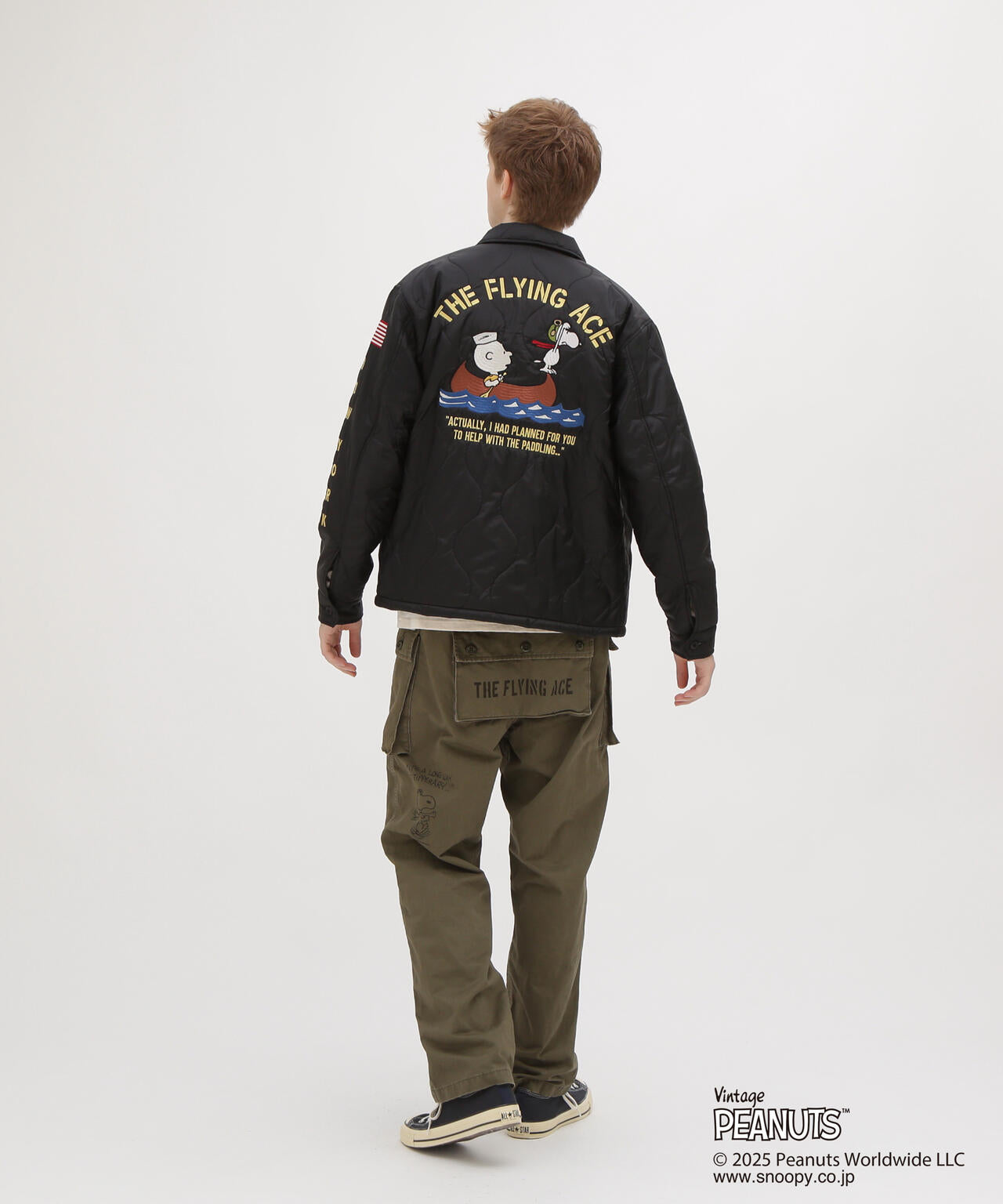 《AVIREX × PEANUTS》QUILTING JACKET ”FLYING ACE”