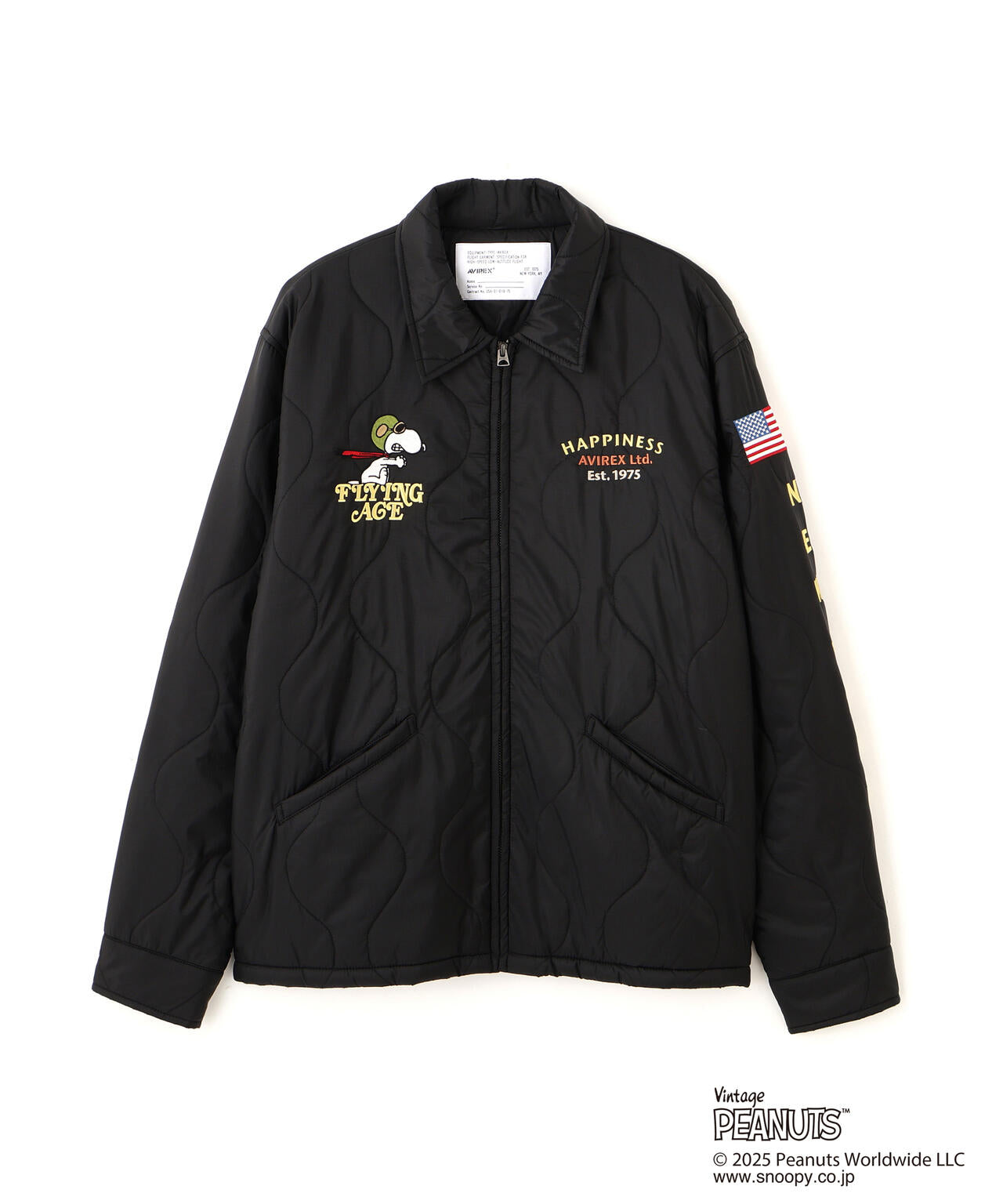《AVIREX × PEANUTS》QUILTING JACKET ”FLYING ACE”