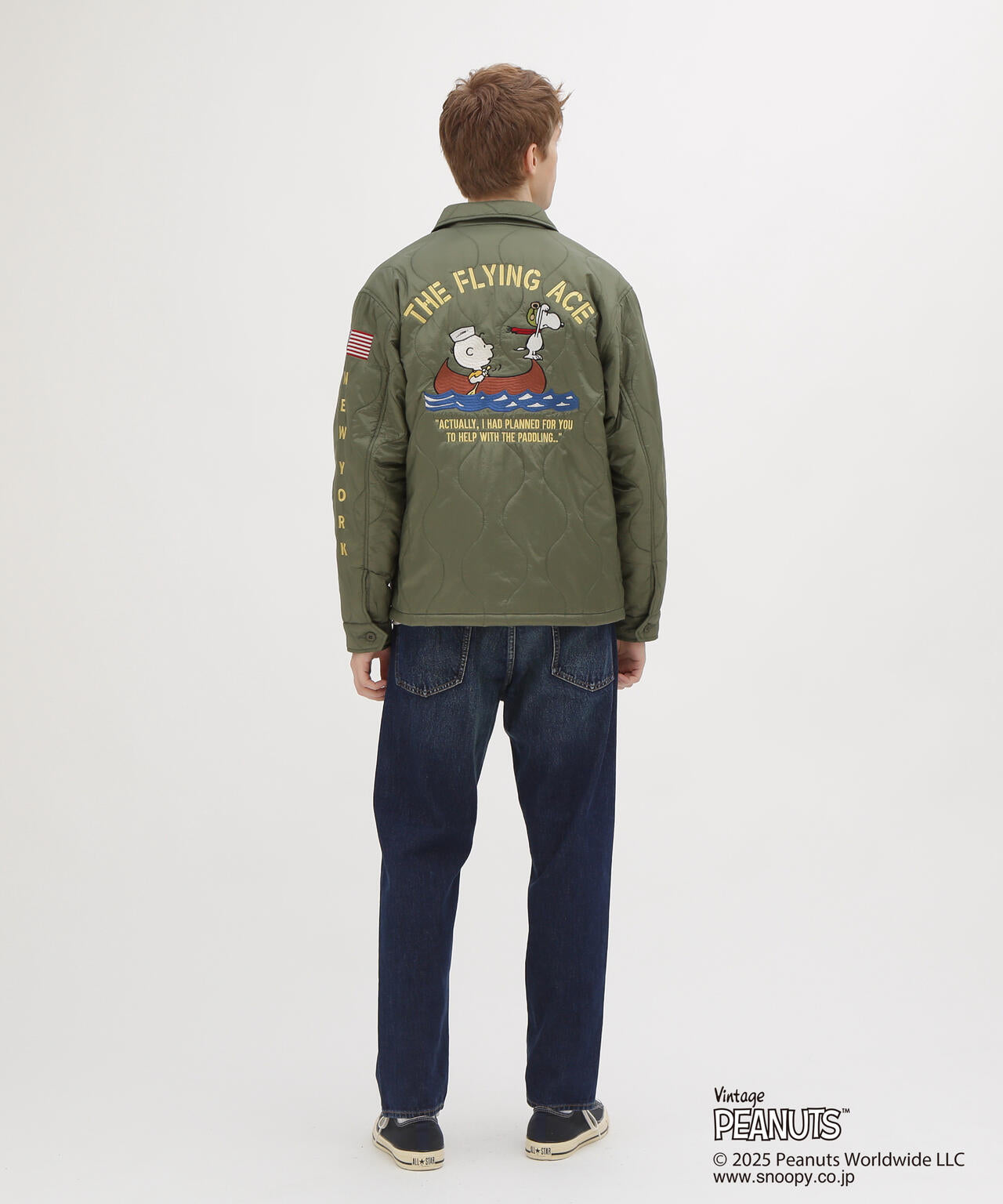 《AVIREX × PEANUTS》QUILTING JACKET ”FLYING ACE”