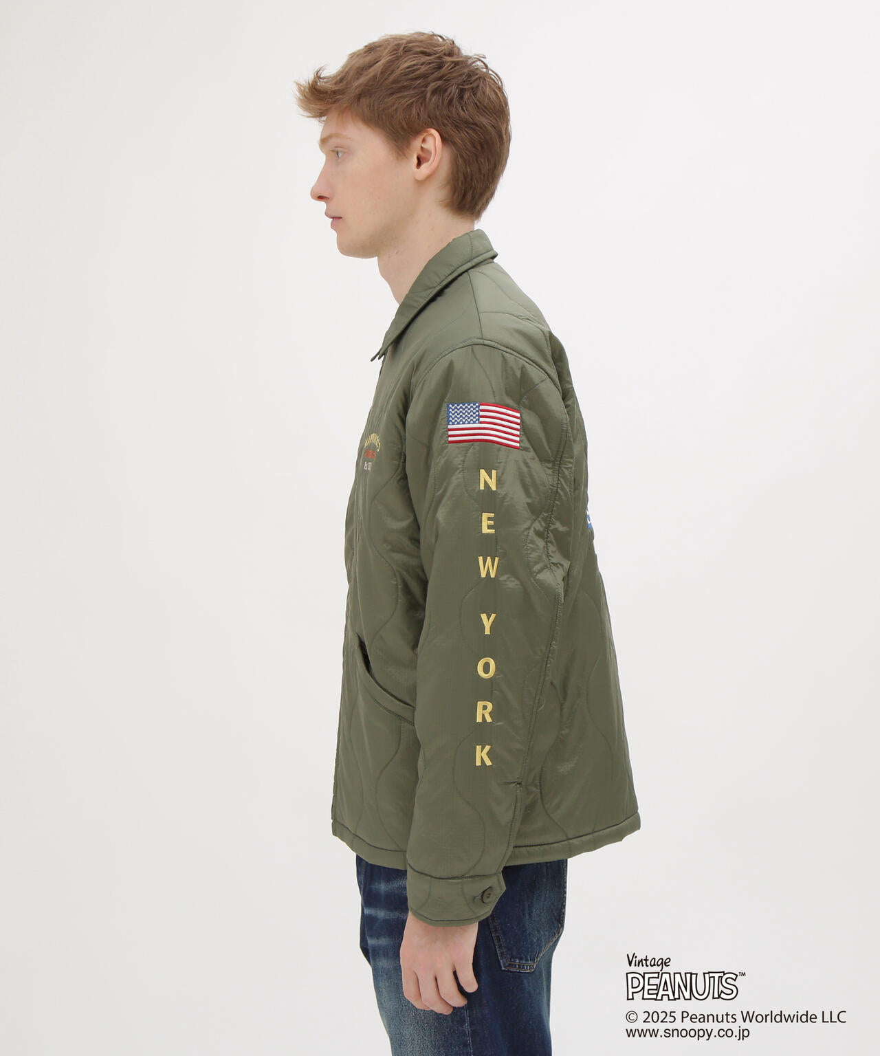 AVIREX × PEANUTS》QUILTING JACKET ”FLYING ACE” | AVIREX