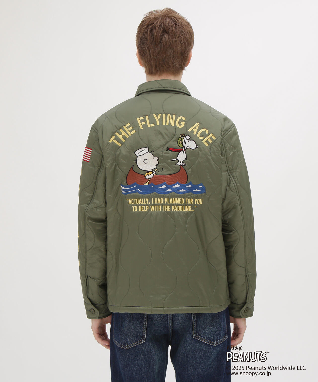 《AVIREX × PEANUTS》QUILTING JACKET ”FLYING ACE”