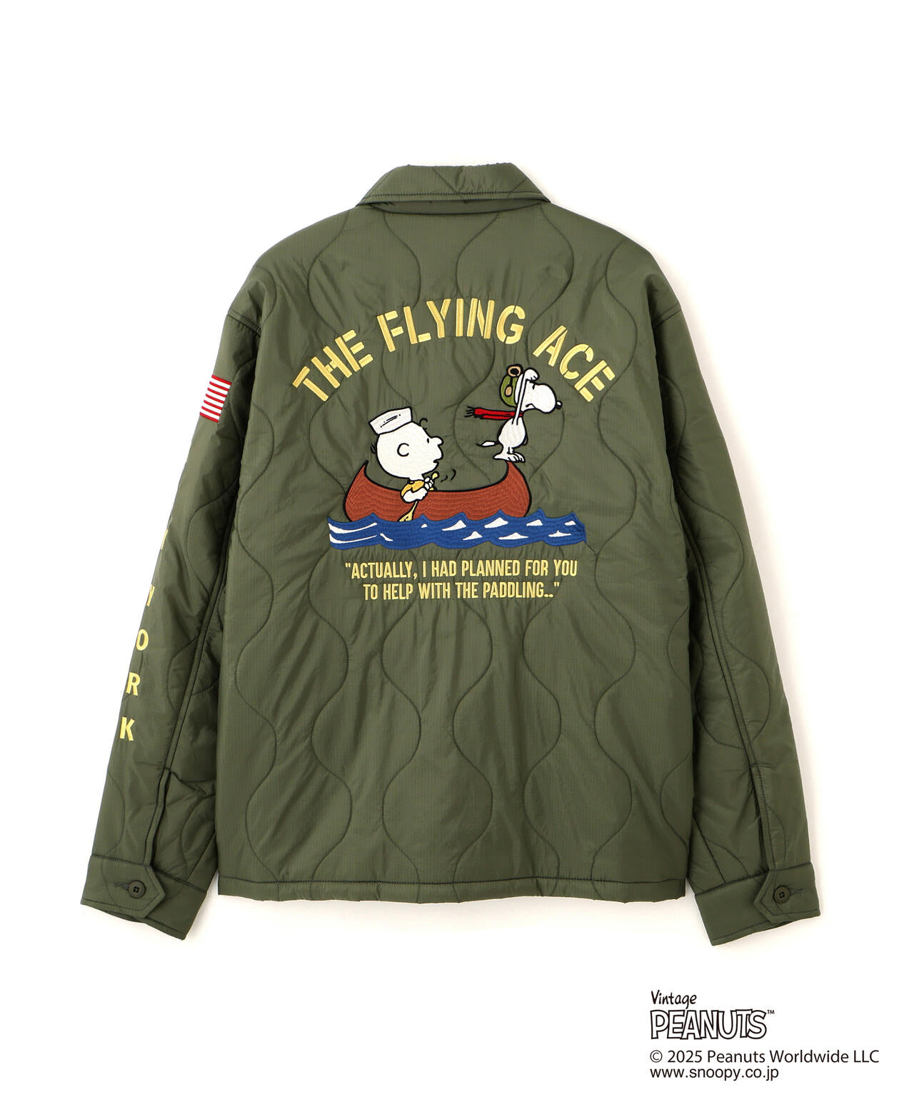 《AVIREX × PEANUTS》QUILTING JACKET ”FLYING ACE”