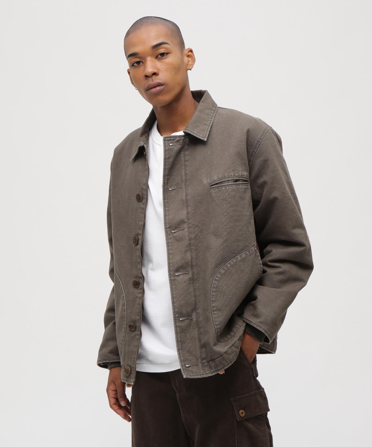 《TFQP by HANDROOM》DUCK CANVAS UTILITY JACKET