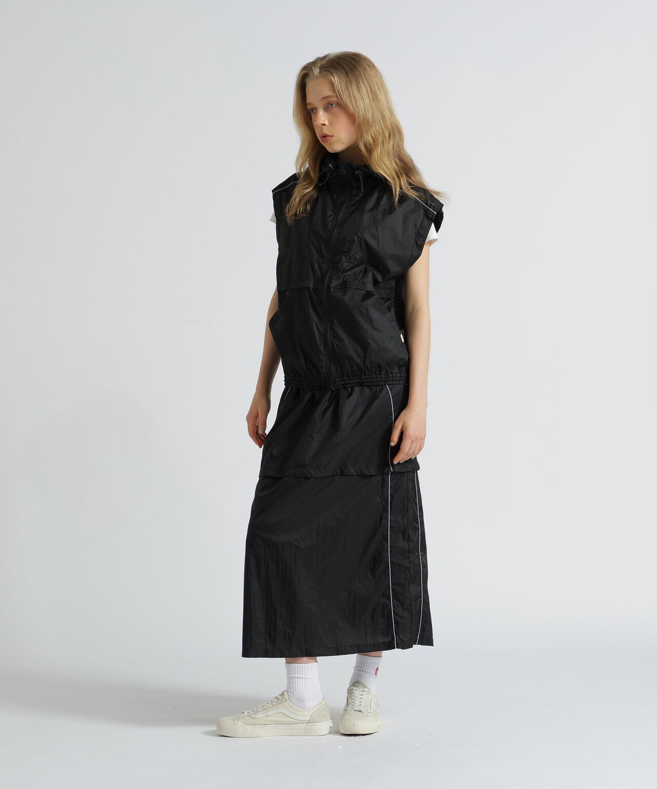 WOMAN》SHEER COLOR SCHEME HOODIE JACKET/シアーカラースキーム