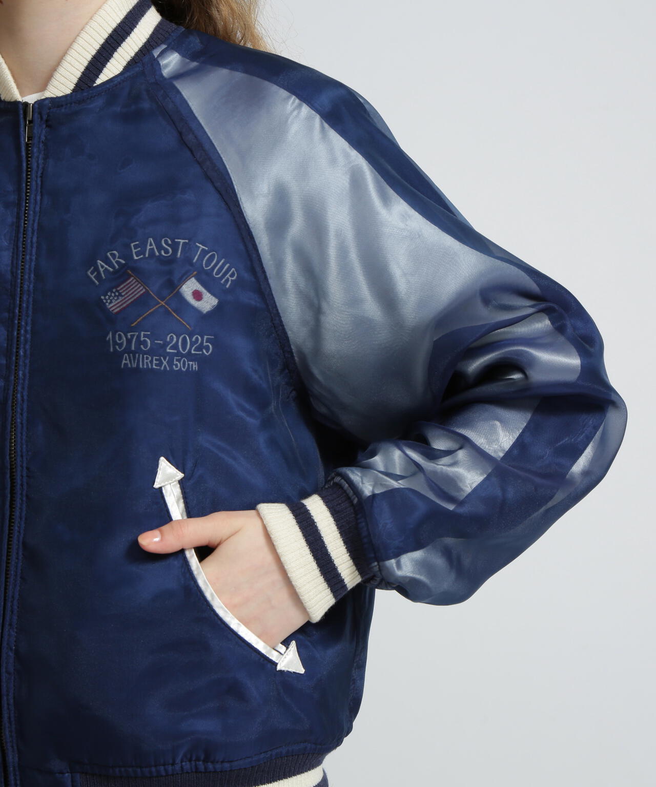 SOUVENIR COLLECTION》WOMAN/ORGANDY SKA JACKET | AVIREX