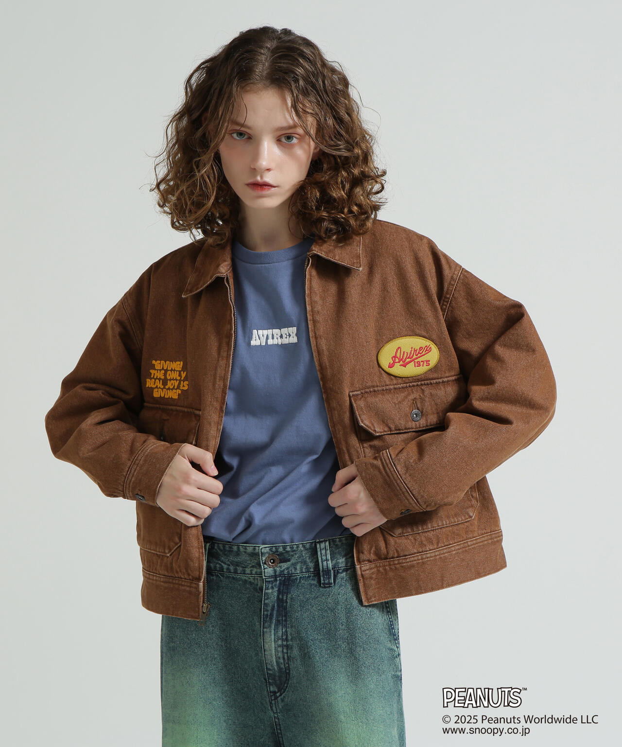 AVIREX × PEANUTS》DENIM WORK JACKET / デニムワークジャケット