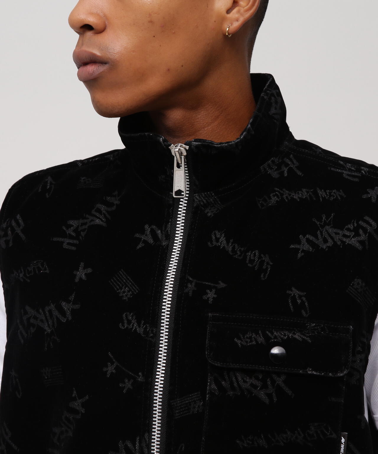 FLOCKING DENIM VEST | AVIREX（アヴィレックス） ｜【公式】通販mix