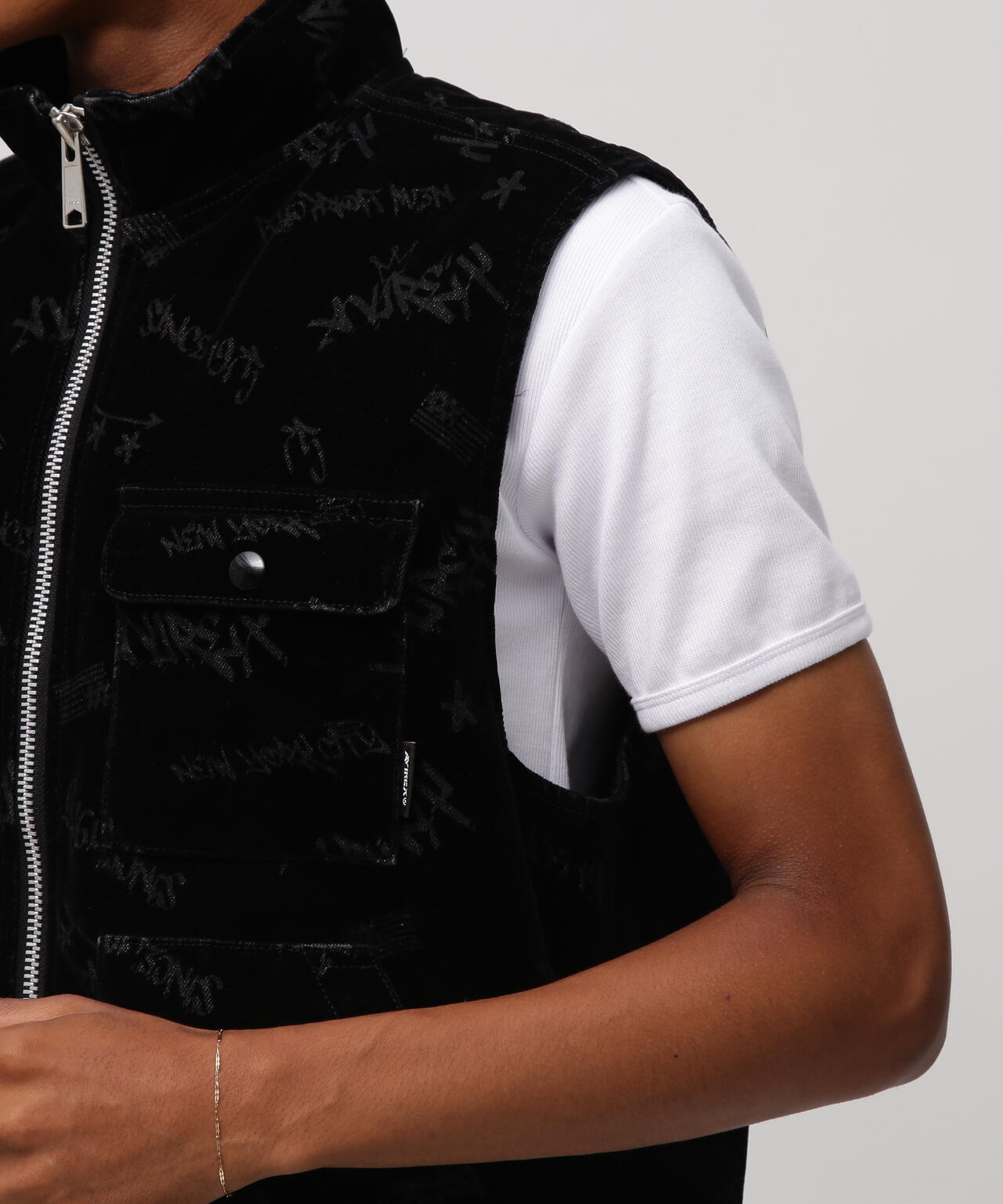 FLOCKING DENIM VEST | AVIREX（アヴィレックス） ｜【公式】通販mix