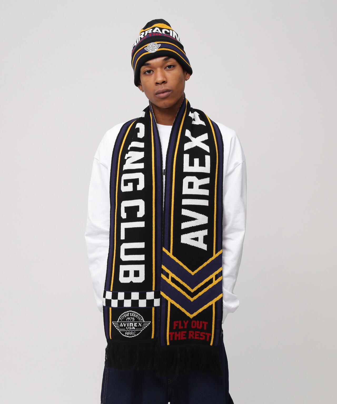 AVIREX AIR RACING CLUB LINE SOCCER MUFFLER | AVIREX