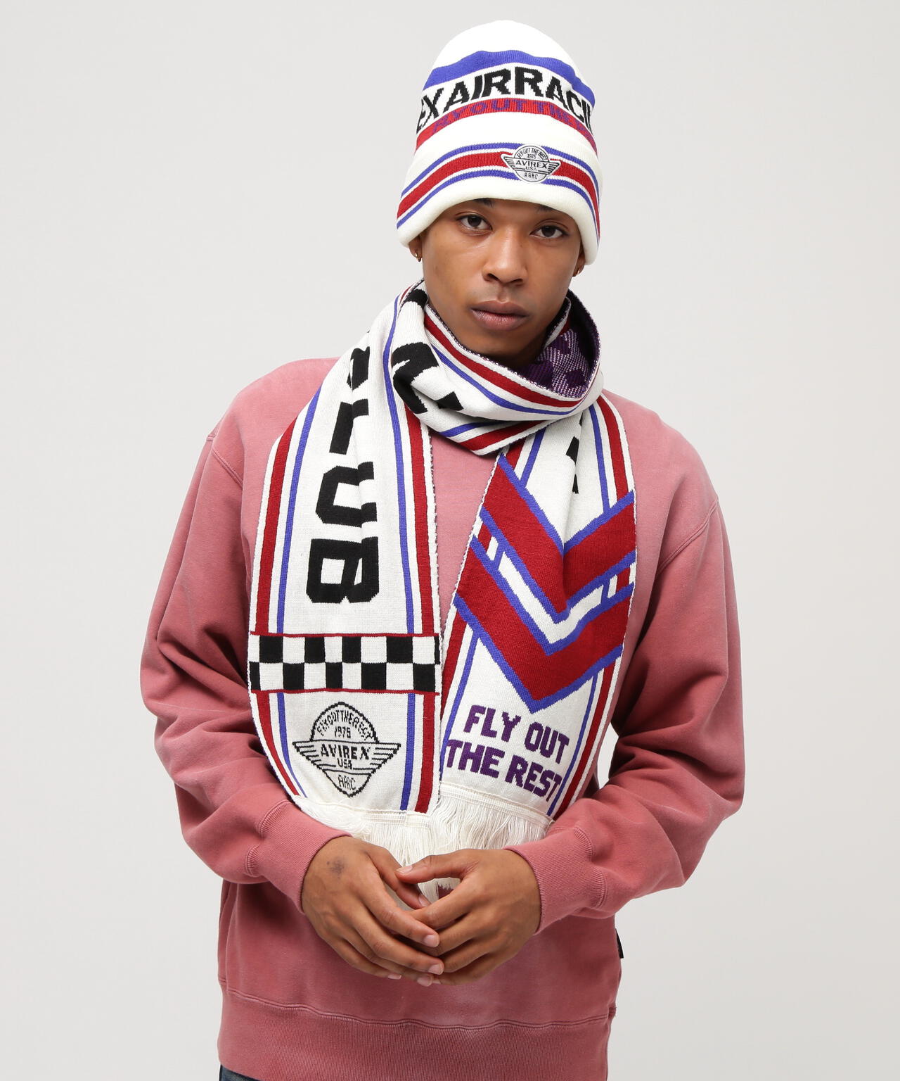 AVIREX AIR RACING CLUB LINE SOCCER MUFFLER | AVIREX
