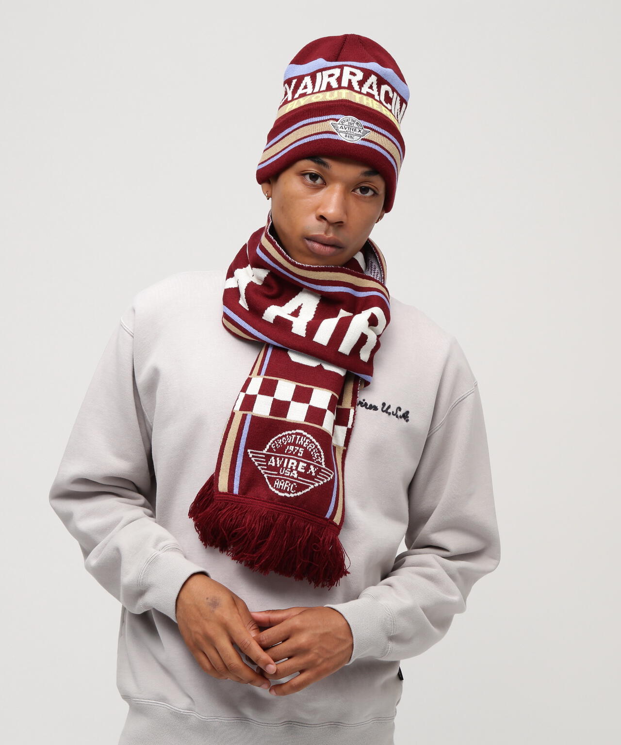 AVIREX AIR RACING CLUB LINE SOCCER MUFFLER | AVIREX