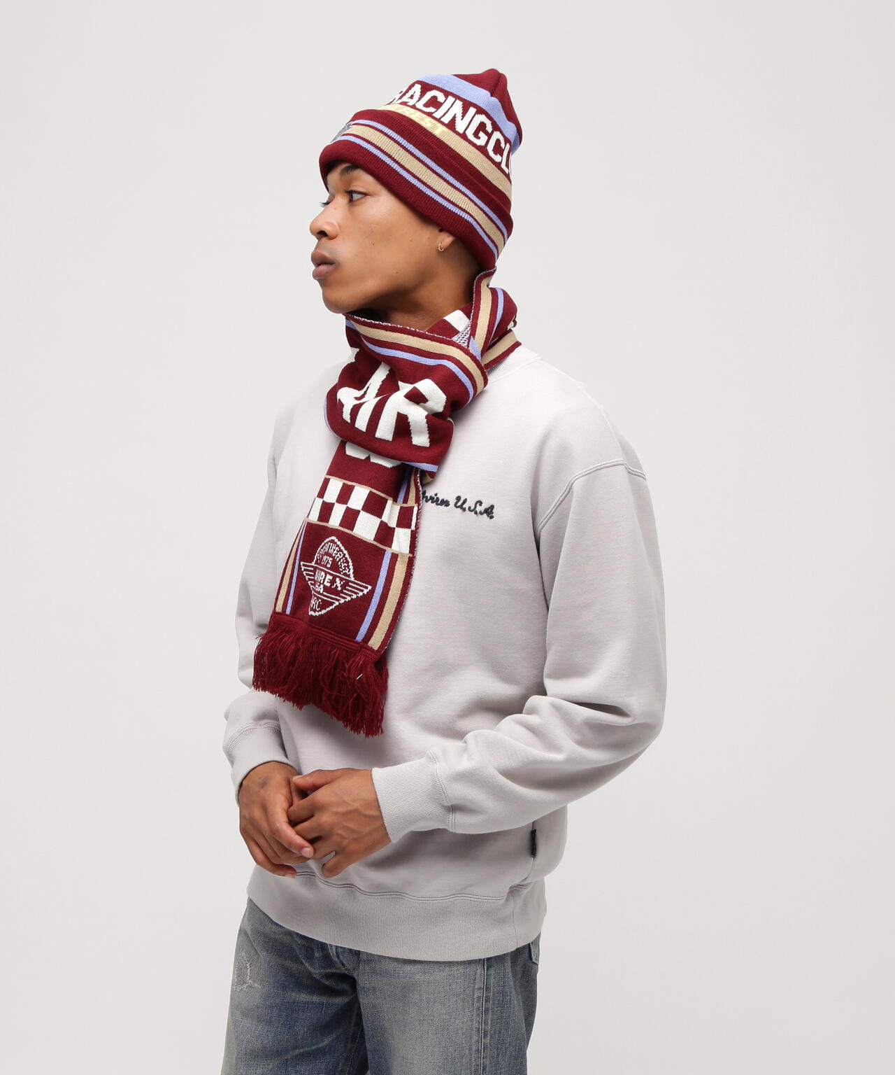 AVIREX AIR RACING CLUB LINE SOCCER MUFFLER | AVIREX