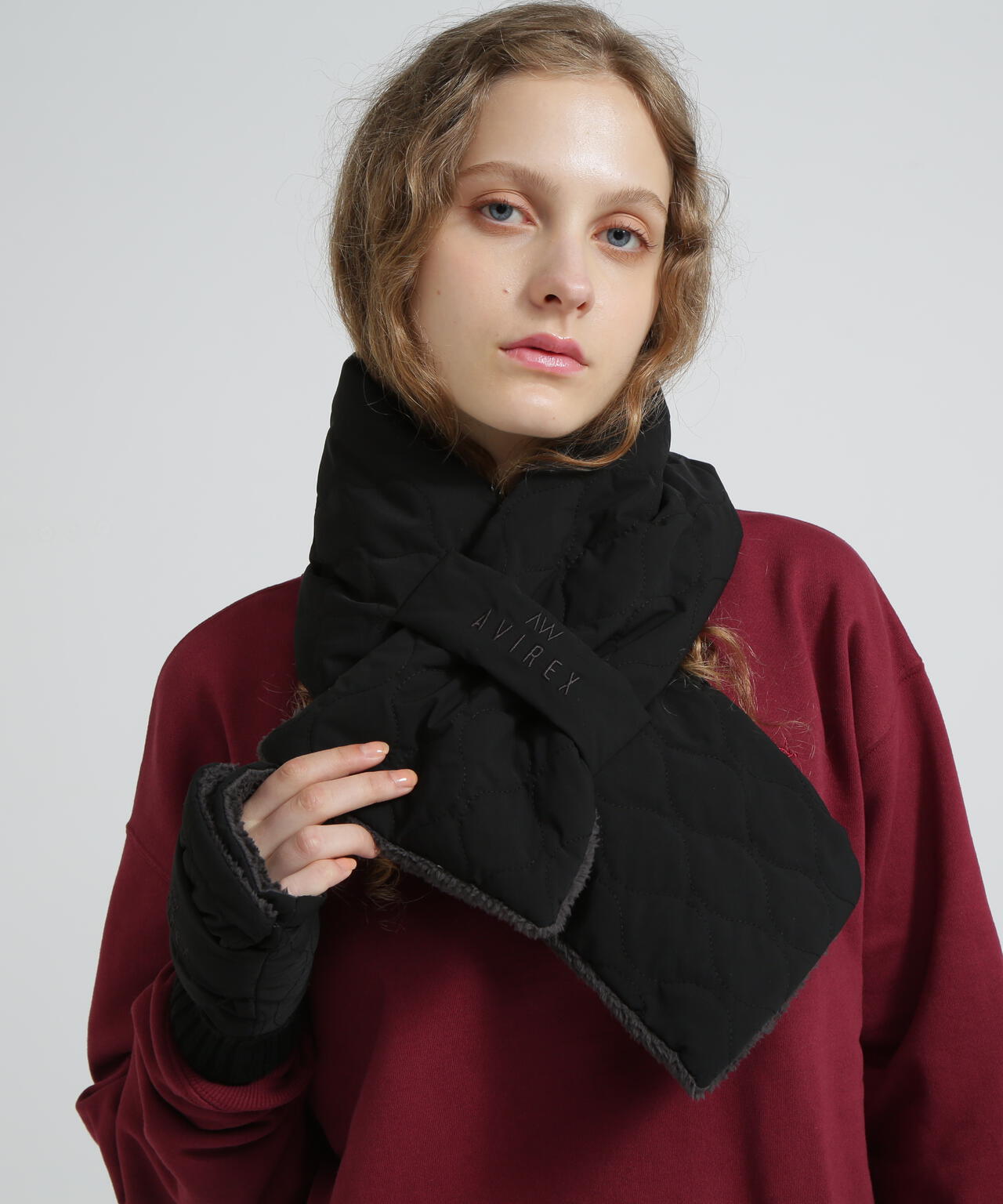 直営店限定》QUILTING FUR STOLE/キルティング ファー ストール