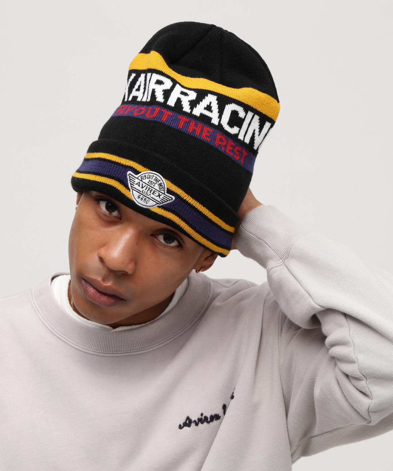 AVIREX AIR RACING CLUB LINE KNIT WATCH