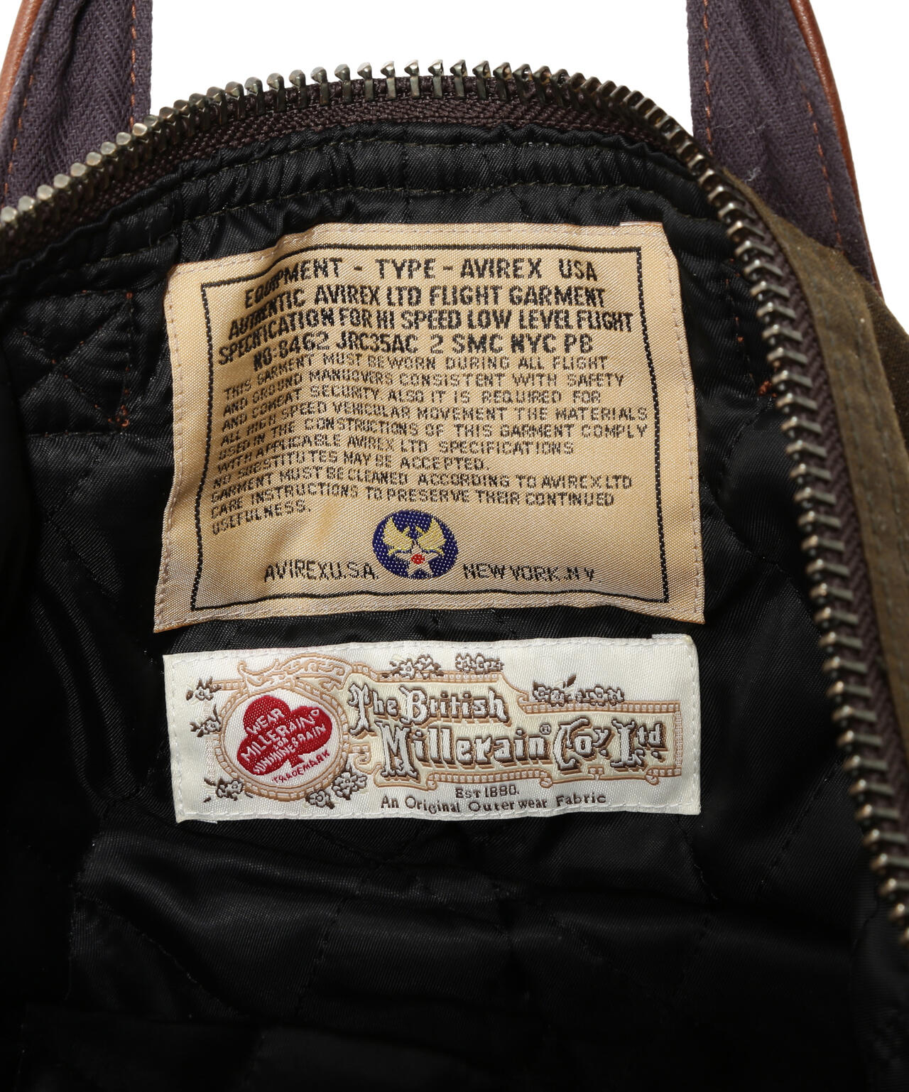 MILITARY FABRIC OILED CLOTH HELMET BAG | AVIREX（アヴィレックス