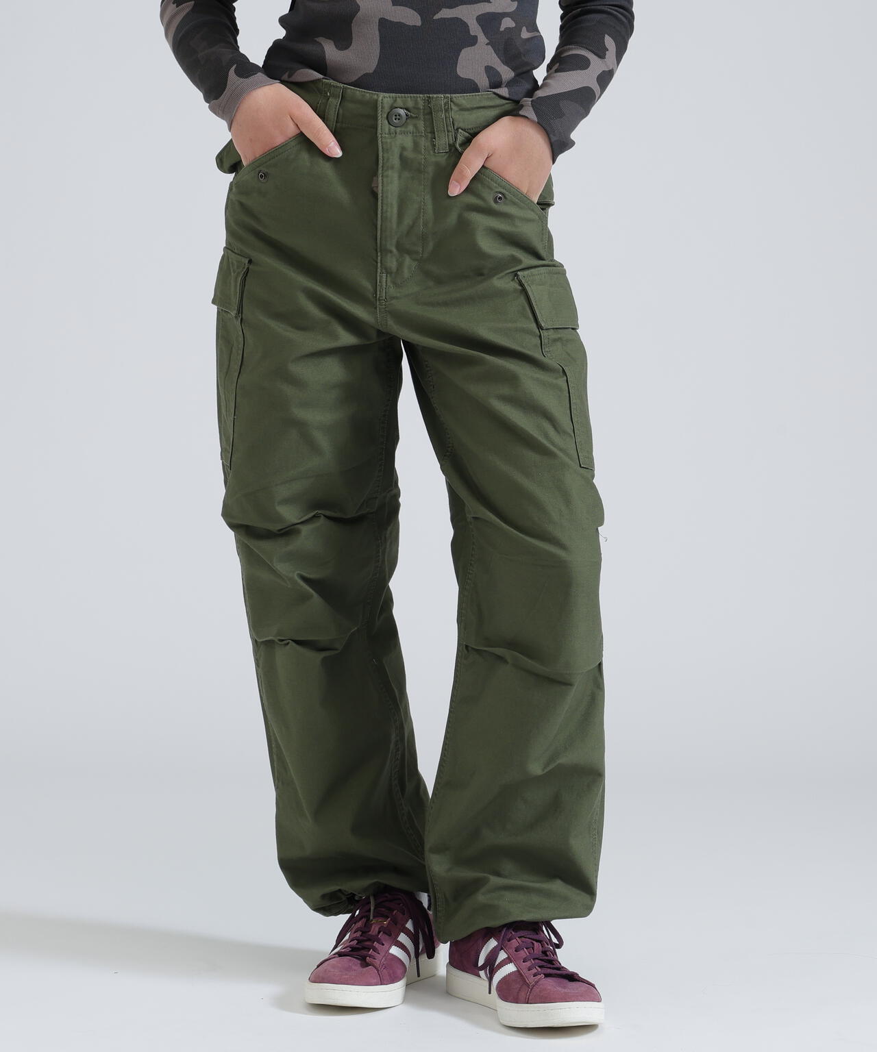 WOMAN/直営店限定》NYLON/COTTON M-65 FATIGUE PANTS/ナイロンコットン