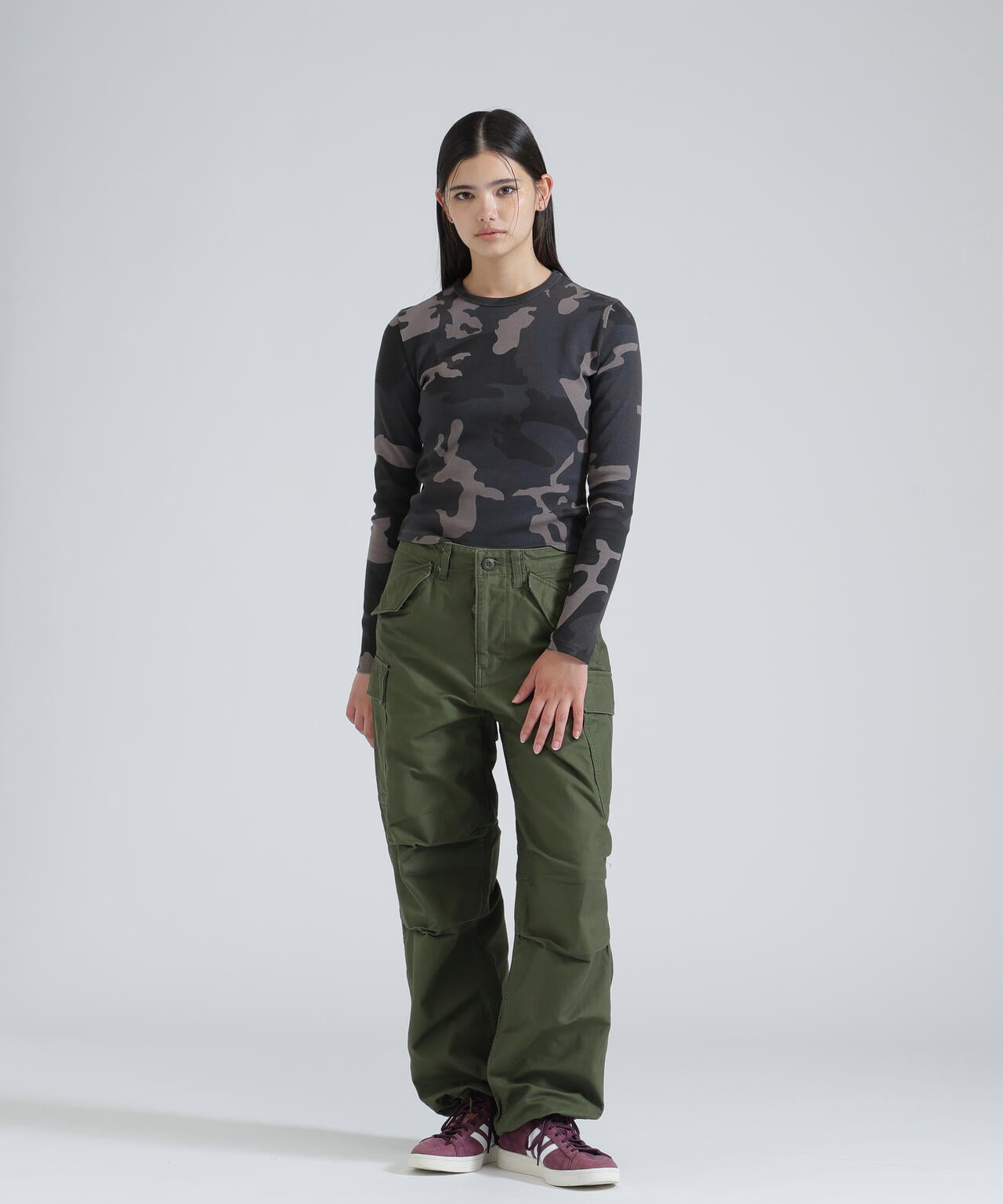 WOMAN/直営店限定》NYLON/COTTON M-65 FATIGUE PANTS/ナイロンコットン