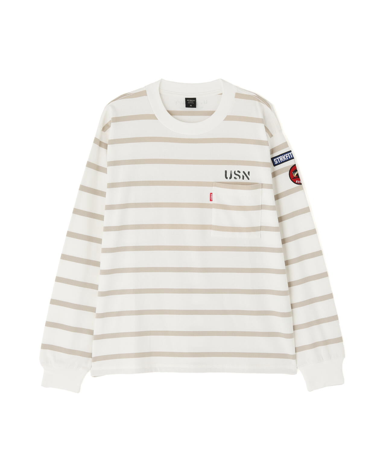 NAVAL PATCH LONGSLEEVE T-SHIRT / ネイバル パッチ ロングスリーブ Tシャツ / AVIREX