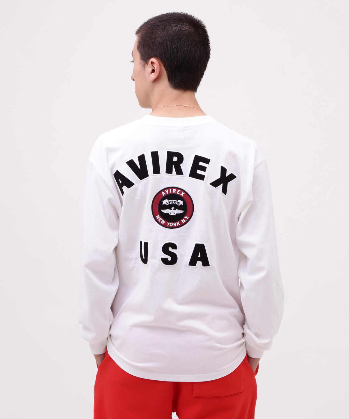 VARSITY LOGO L/S T-SHIRT / バーシティ ロゴ 長袖Tシャツ/ AVIREX 