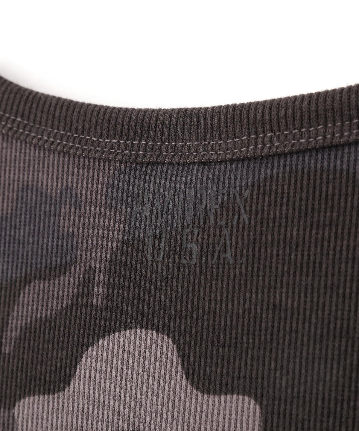 《DAILY/デイリー》 RIB LONG SLEEVE CREW NECK T-SHIRT ”CAMOUFLAGE”