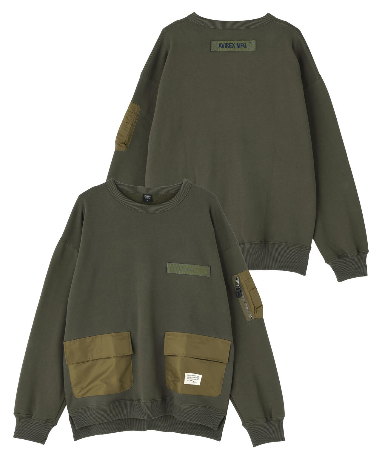 Aard Tokyo Anniv. Crewneck Olive Mサイズ WEB&DEPOT限定》TACTICAL CREWNECK SWEAT | AVIREX（アヴィレックス