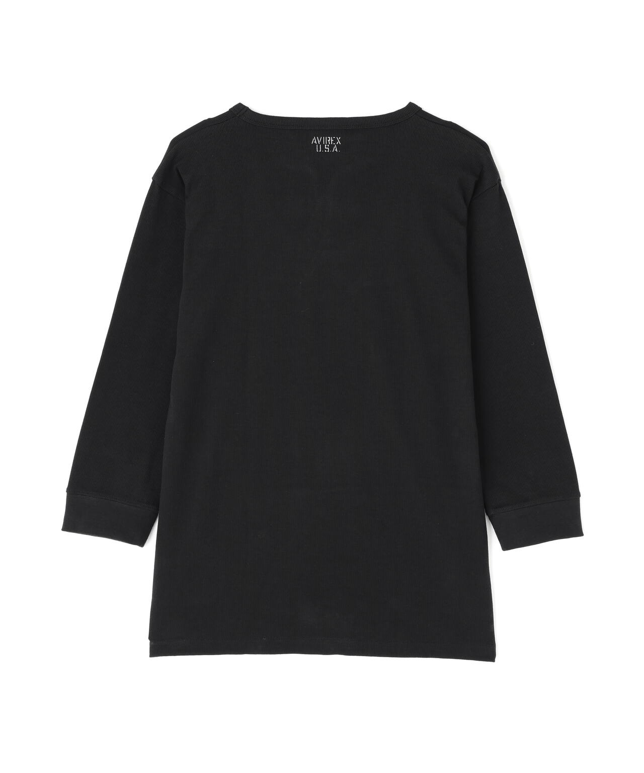 《DAILY/デイリー》2/3 SLEEVE U-NECK T-SHIRT/2/3 スリーブ Uネック Tシャツ