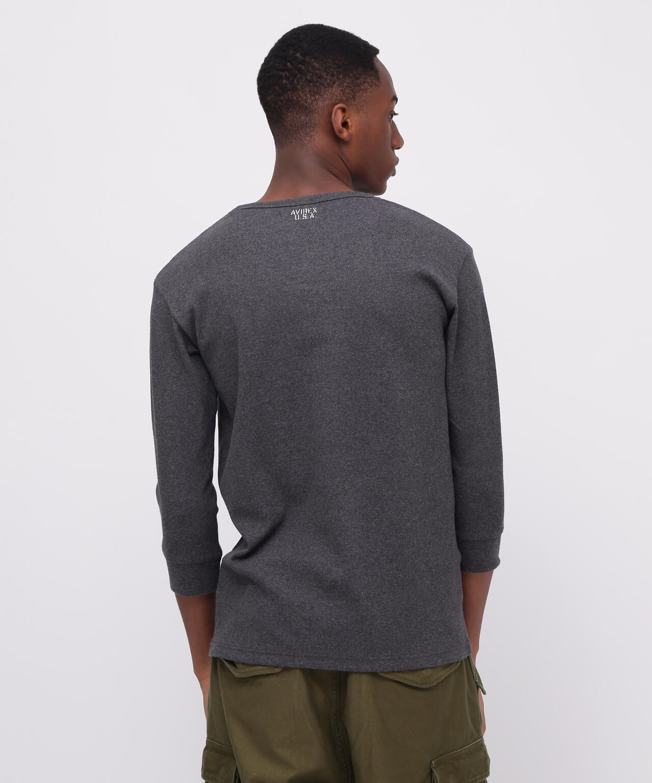 DAILY/デイリー》2/3 SLEEVE U-NECK T-SHIRT/2/3 スリーブ Uネック T