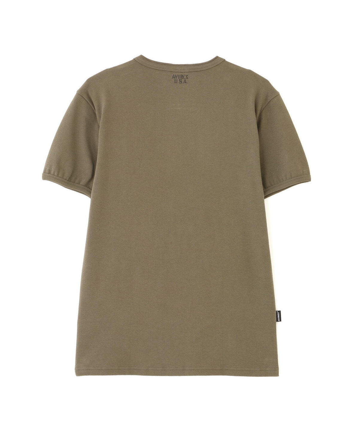《DAILY/デイリー》RIB S/S HENLEY NECK T-SHIRT